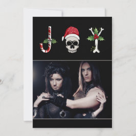 Joy Gothic julfotoport, Helgdag Julkort