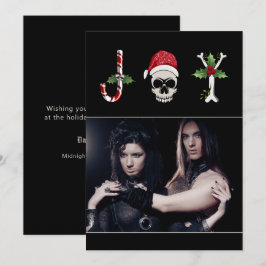 Joy Gothic julfotoport, Helgdag Julkort
