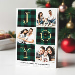 JOY | Grönt Buffalo Play Photo Collage<br><div class="desc">Sprid ut ditt Helgdag med det här JOY Photo Collage-kortet som innehåller en Buffalo-kontroll för Classy Grönt. Det är lätt att anpassa sig för att vara unik. (1) Om du vill göra ytterligare anpassningar klickar du på länken "anpassa ytterligare" och användor verktyg som är utformat för att ändra mallen. (2)...</div>