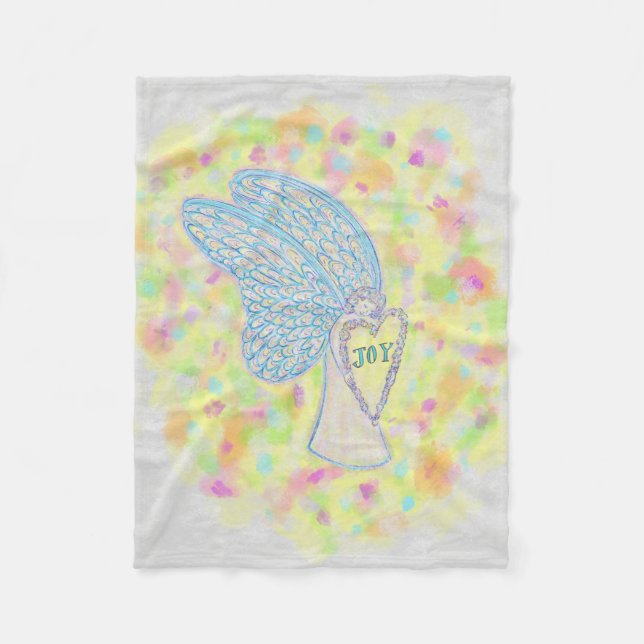 Joy Guardian Angel Anpassningsbar Fleece Blanket (Framsidan)