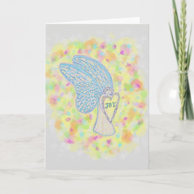 Joy Guardian Angel Anpassningsbar Greeting Cards Helgkort (Framsida)