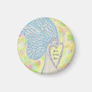 Joy Guardian Angel Art Anpassningsbar Fridge Magne Magnet