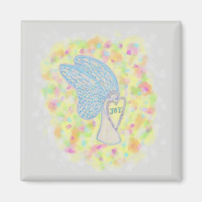 Joy Guardian Angel Art Anpassningsbar Fridge Magne Magnet (Framsidan)