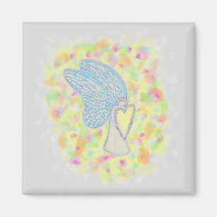 Joy Guardian Angel Art Anpassningsbar Fridge Magne Magnet
