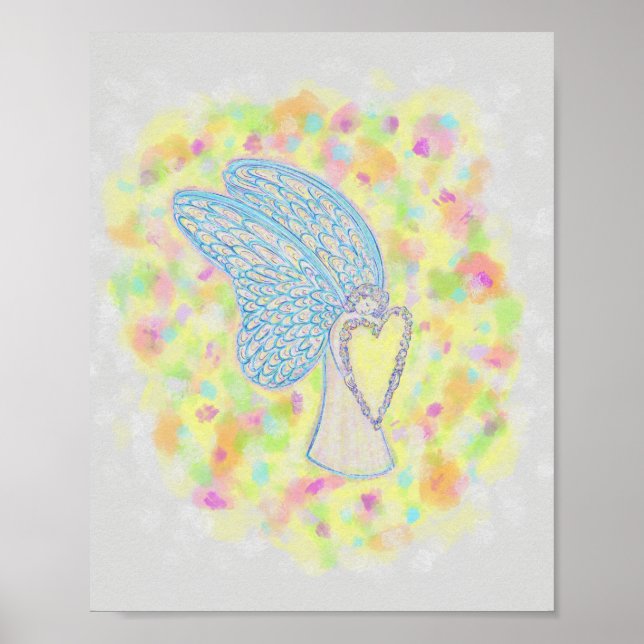Joy Guardian Angel Art Print Poster (Framsidan)