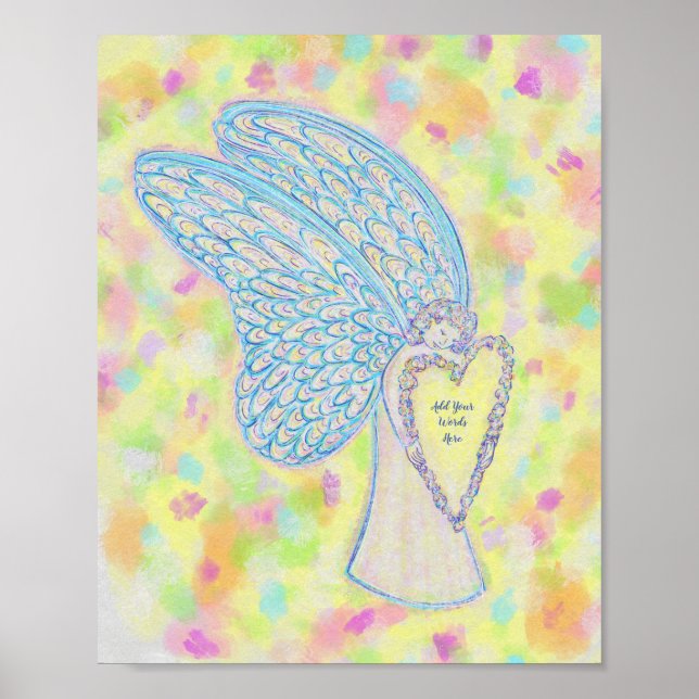 Joy Guardian Angel Art Print Poster (Framsidan)