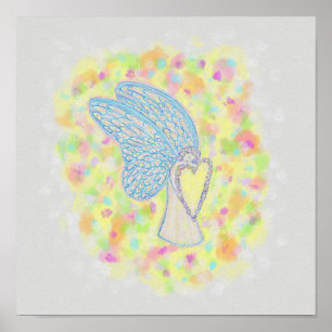 Joy Guardian Angel Art Print Poster