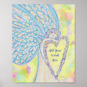 Joy Guardian Angel Art Print Poster