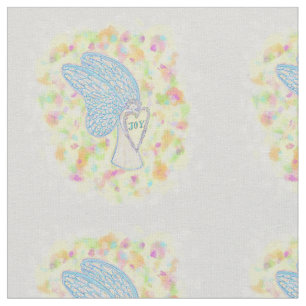 Joy Guardian Angel Fabric Art Material Tyg