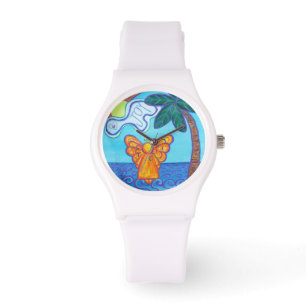 Joy Guardian Beach Angel Anpassningsbar Art Watch Armbandsur