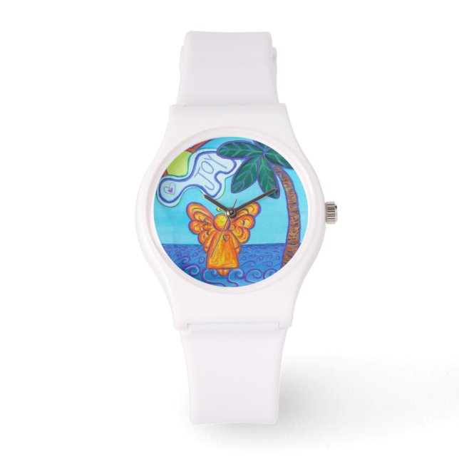 Joy Guardian Beach Angel Anpassningsbar Art Watch  Armbandsur (Framsida)
