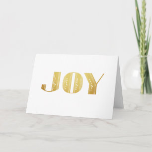 Joy Guld Metallic Art Deco-Julhälsningar kort