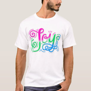 Joy Hand Lettering Polysexual Poly T Shirt