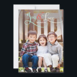 Joy & Helgdag Fotokort Julkort<br><div class="desc">Fira säsongen med detta moderna och snyggt helgdag kort från Berry Berry Sweet. Besök WWW.BERRYBERRYSWEET.COM om du vill ha mer av vår snyggt-helgdag.</div>