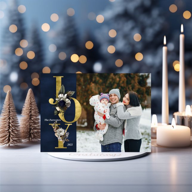 Joy Helgdag Photo Card Inbjudningar (Skapare uppladdad)