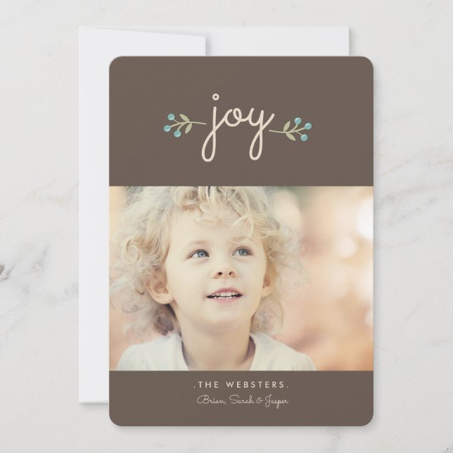 Joy Helgdag Photo Card | Sömbar Julkort (Framsida)