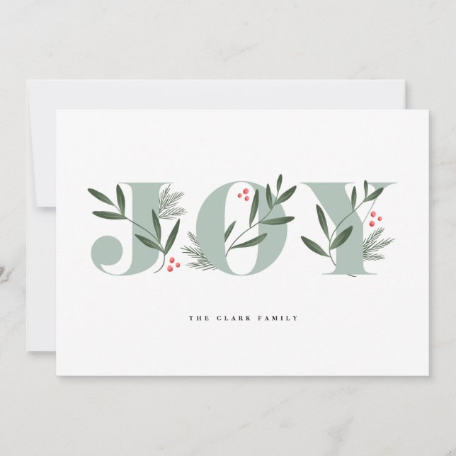Joy Helgdagskort för vinterGröntar Inbjudningar (Framsida)