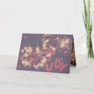 Joy Holiday Greeting Card Kort
