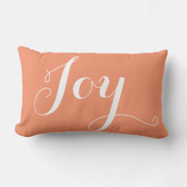 "Joy", "Hope" jul och nyårskoral Lumbarkudde