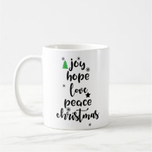 Joy Hope Kärlek Peace-julfonen