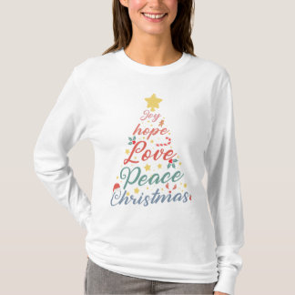 Joy Hope Love Peace Christmas T Shirt