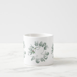 Joy Hope Peace Dove Helgdag Espresso Mugg Espressomugg
