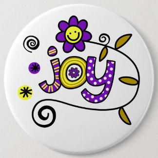 Joy I Doodles I Colossal 6x6 Button Knapp