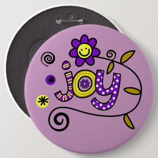 Joy I Doodles I Lila I 6x6-knapp Knapp