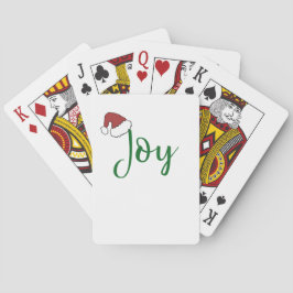 Joy i grönt med Santa Hat Casinokort