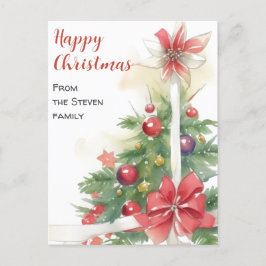 Joy i huset Julens vattenfärg Vykort