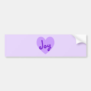 Joy in Lila Bildekal