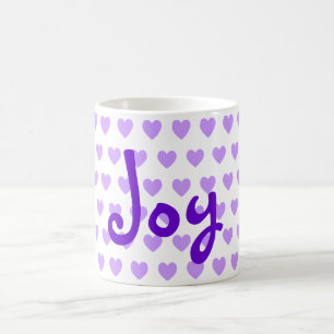 Joy in Lila Kaffemugg