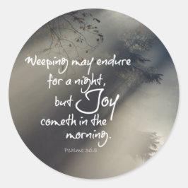Joy in the God Bble Verse Runt Klistermärke