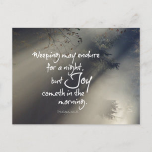 Joy in the God Bble Verse Vykort