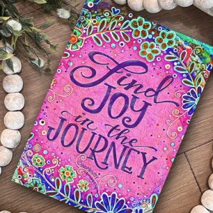 Joy in the Journey Söt Rosa Inspiring Blommigt Kort