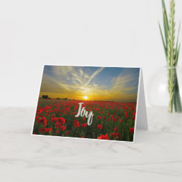 Joy Inspirational Blank Note Card Kort