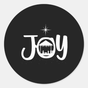 Joy Jesus Ntivity Scene Coola jul Julafton Chris Runt Klistermärke