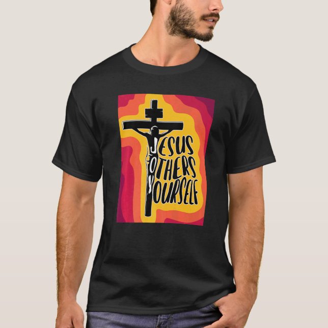 JOY Jesus Övrigt Din egen Cute Christian T Shirt (Framsida)