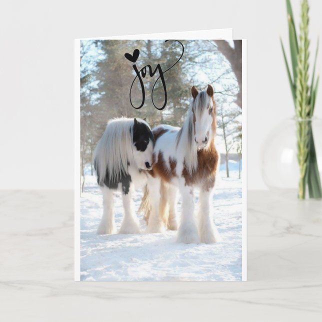 JOY JOY OCH WONDERFUL TID FÖR ÅRET HELGKORT (Framsida)