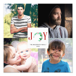 Joy jul 4 Photo Collage Family Bilder Fototryck