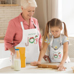Joy jul barnförkläde<br><div class="desc">Anpassa den här charmerande plattan med namn i din favoritjulklapp för lite roligt familjegräddning!</div>
