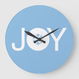 Joy jul Blue Large Clock Stor Klocka