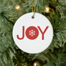 Joy jul Ceramic Ornament