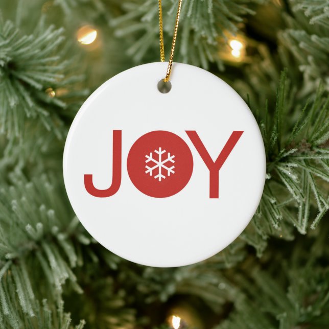 Joy jul Ceramic Ornament (Träd)