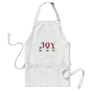 JOY Jul Elves som håller Brev Förkläde