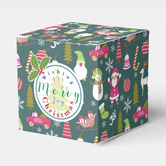 Joy Jul Grönt Presentaskar (Framsidan Sidan)