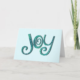 Joy Jul Helgdag Önska familjens vänner Hälsning Kort