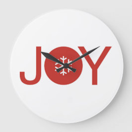 Joy jul Large Clock Stor Klocka