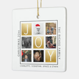 Joy Jul Personlig Photo Julgransprydnad Keramik