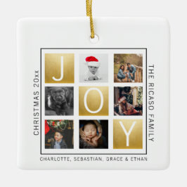 Joy Jul Personlig Photo Julgransprydnad Keramik